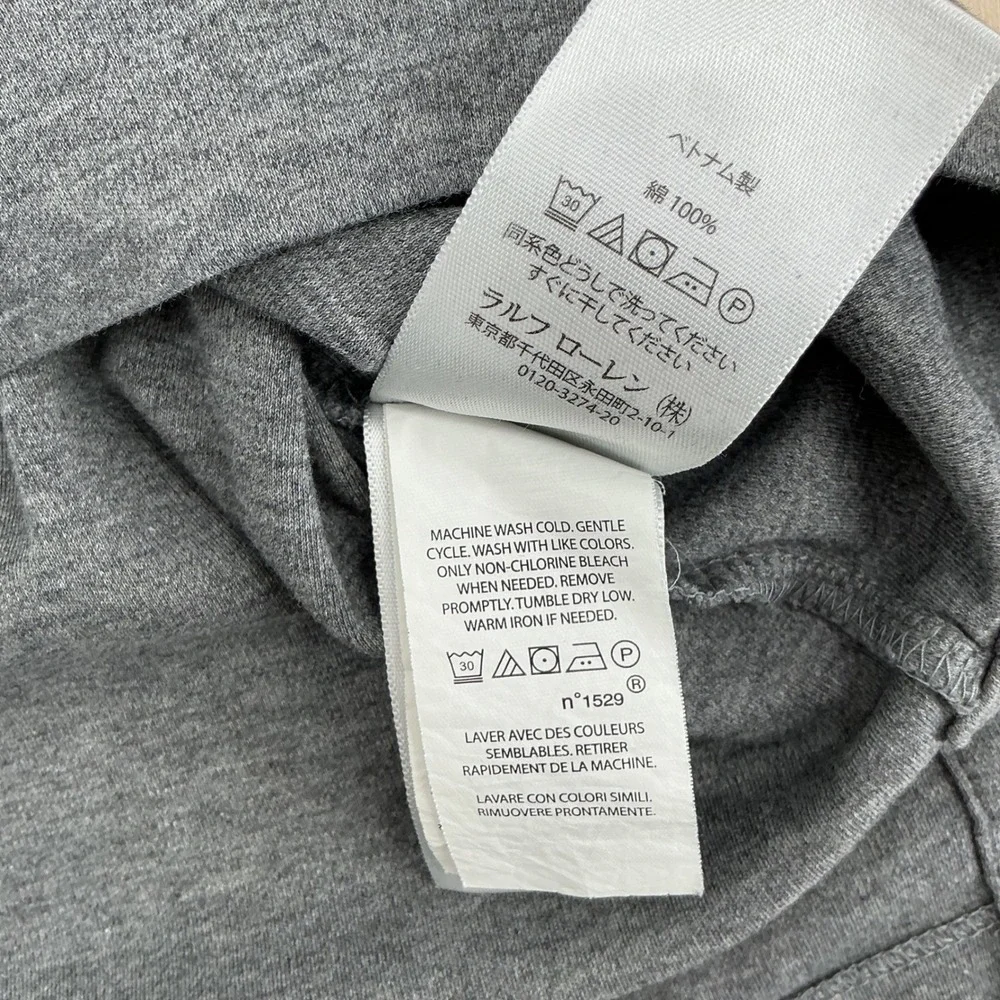 Polo Ralph Lauren Polo Shirt Mens XL Gray Heathered Classic Fit Preppy Sporty
